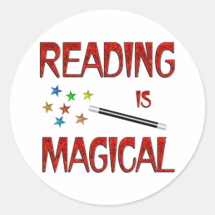 Het lezen is Magisch Ronde Sticker