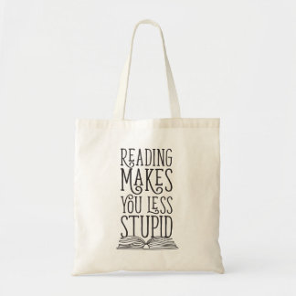 Het lezen maakt je minder stout tote bag