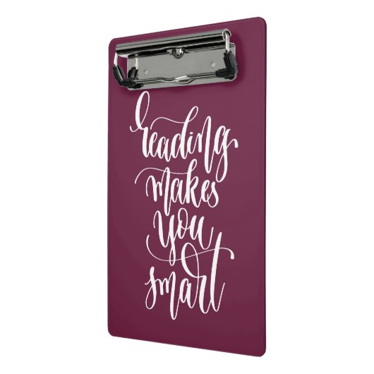 Het lezen maakt u slim mini klembord (Angled2)