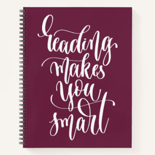 Het lezen maakt u slim notitieboek