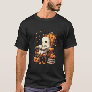 Het lezen van boek minnaar leraar spookboek lezen  t-shirt