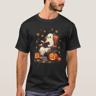 Het lezen van boek minnaar leraar spookboek lezen  t-shirt