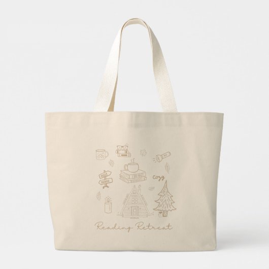 Het lezen van Canvas tas Book Lover Gift Bookish C (Achterkant)