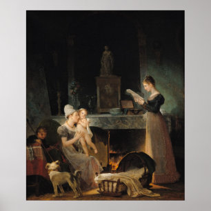 Het lezen van de brief poster