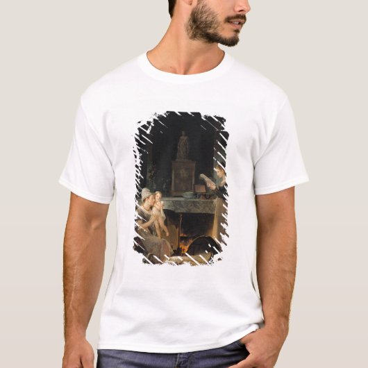 Het lezen van de brief t-shirt (Voorkant)