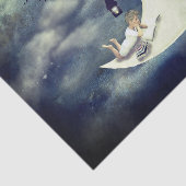 Het lezen van het Moon Tissue Paper Tissuepapier (Detail)