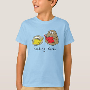 Het lezen van Rocks Kinder Boy Girl T-Shirt