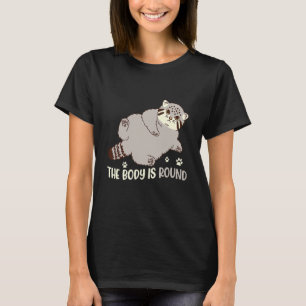 Het lichaam is rond Pallas Kat Schattig Pallas Kat T-shirt