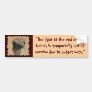 Het licht aan het eind, "Het licht aan het eind va Bumpersticker
