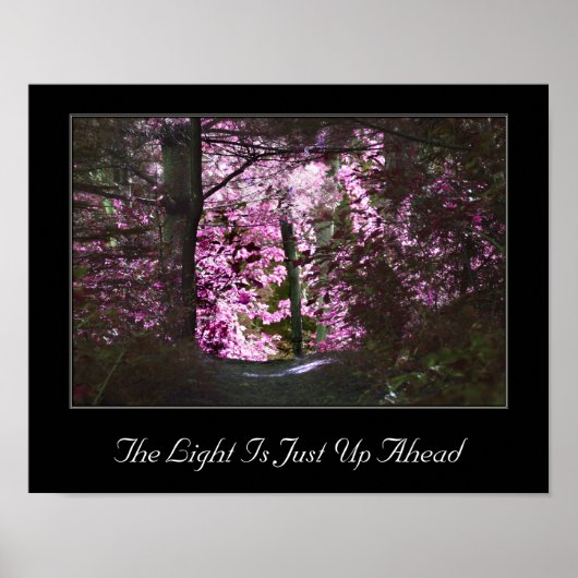 Het licht boven Inspirerend Poster (Voorkant)