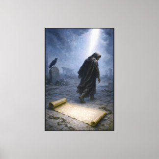 "Het licht dat pleit" Canvas Afdruk
