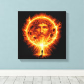 Het Licht. De Zoon. Canvas Afdruk (Insitu (Houten vloer))