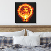 Het Licht. De Zoon. Canvas Afdruk (Insitu (Slaapkamer))
