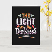 Het licht in de duisternis kaart (Gele Bloem)