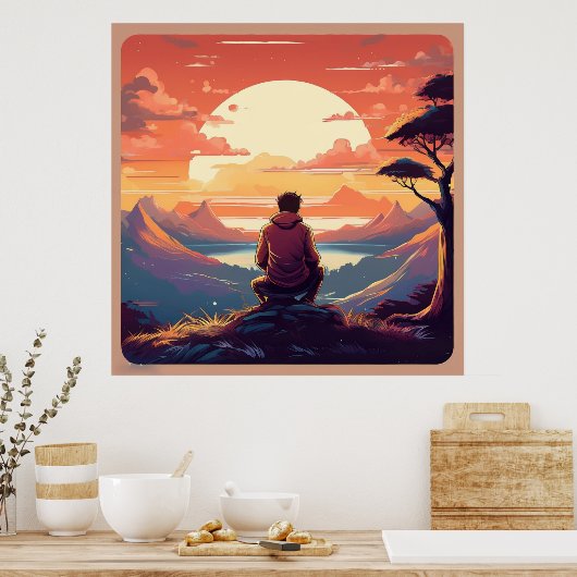 Het licht in het donker: een retro-reflectie poster (Keuken)