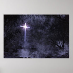 Het licht komt afdrukken poster