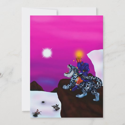 Het licht van de kerstfantasie van de Hoop schilde Kaart (Voorkant)