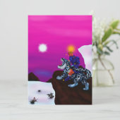 Het licht van de kerstfantasie van de Hoop schilde Kaart (Staand voorkant)