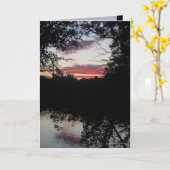 Het Licht van de nacht Kaart (Gele Bloem)