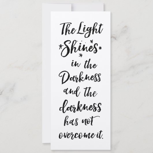 Het Licht van de Verse van de Bijbel in de Duister (Voorkant)