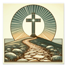 Het licht van de wereld foto afdruk