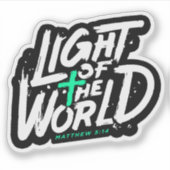 Het licht van de wereld Matteüs 5:14 Sticker (Voorkant)