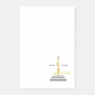 Het licht van de wereld post-it® notes