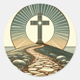 Het licht van de wereld ronde sticker