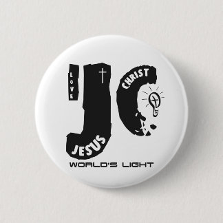 Het licht van Jezus wereld Ronde Button 5,7 Cm