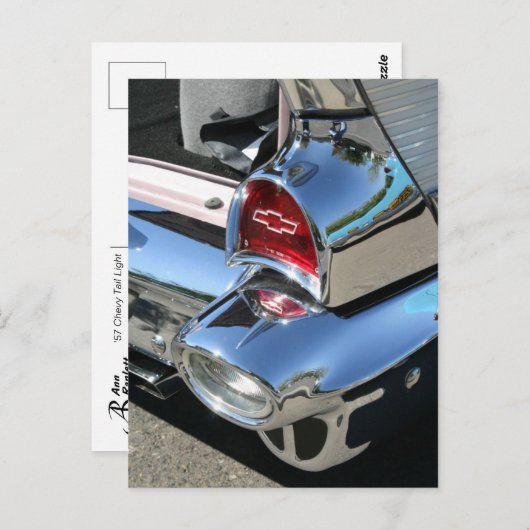 'Het Lichte Briefkaart van Staart 57 Chevy (Voorkant / Achterkant)