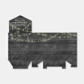 Het lichte Koord van het huwelijk op hout Bedankdoosjes (Uitgevouwen)