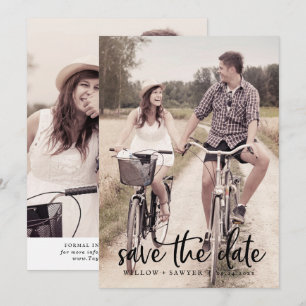 Het Lichte Malplaatje van de Foto van het Manuscri Save The Date