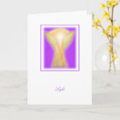 Het Lichte Wenskaart van de engel Kaart (Gele Bloem)