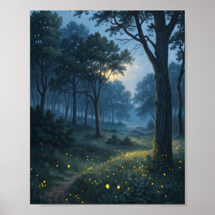Het Lichtspoor: Een Reis Door de Nevel Poster