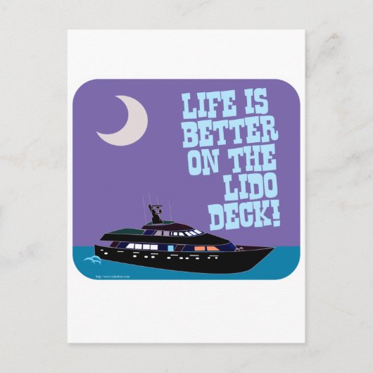 Het Lido Deck Briefkaart (Voorkant)