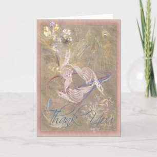Het Lied van de duif dankt u Bedankkaart