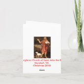 Het Lied van de engel Feestdagen Kaart (Achterkant)