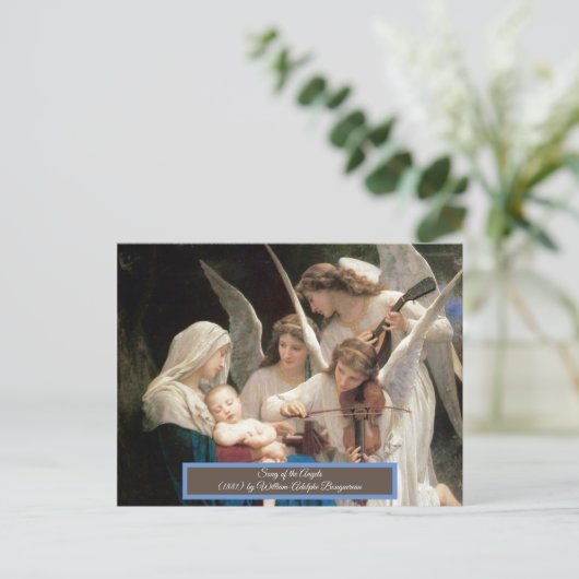 Het lied van de engelen Bouguereau Briefkaart (Staand voorkant)