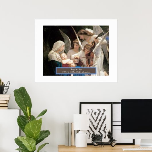 Het lied van de engelen Bouguereau Poster (Thuiskantoor)