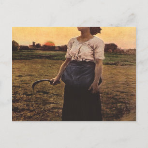 Het lied van de Lark door Jules Breton Briefkaart