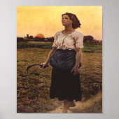 Het lied van de Lark door Jules Breton Poster (Voorkant)