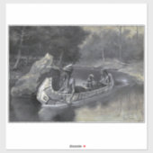 Het lied van Hiawatha: Indiaanse krijger en minnaa Sticker (Vel)