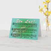 Het Lied van Lat van Sto met Fiddle Kaart (Gele Bloem)