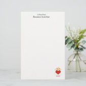 Het liefdesverhaal briefpapier (Staand voorkant)