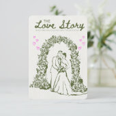 💍het liefdesverhaal kaart (Staand voorkant)