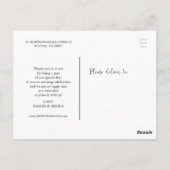 Het liefdevolle Berichten van de Foto van het Manu Briefkaart (Achterkant)