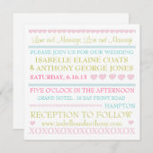 Het liefhebben van de Uitnodiging van de Bieden va (Voorkant / Achterkant)