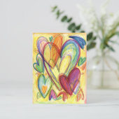 Het liefhebben van het Woorden Kunst Aangepaste No Briefkaart (Staand voorkant)