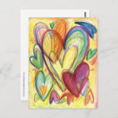 Het liefhebben van het Woorden Kunst Aangepaste No Briefkaart (Voorkant / Achterkant)