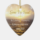 Het liefhebbende Memorial Heilig Kruis Keramisch Ornament (Rechts)